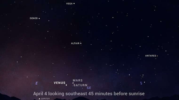 La NASA informó que esta alineación inició en marzo. Foto: NASA La NASA informó que esta alineación inició en marzo. Foto: NASA