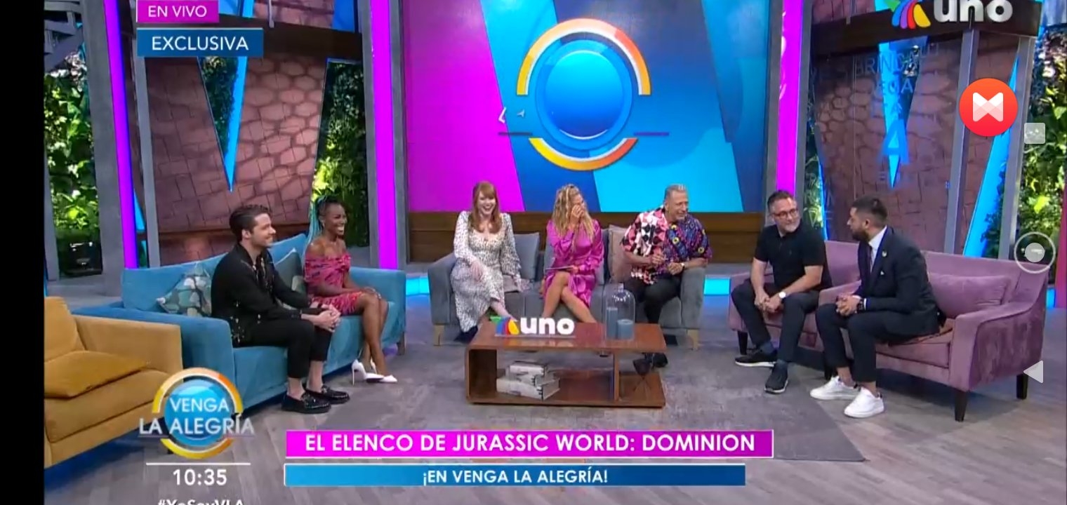 Elenco de 'Jurassic World: Dominion' visita 'Venga la Alegría' y promocionan la próxima película que estrenará en México Elenco de 'Jurassic World: Dominion' visita 'Venga la Alegría' y promocionan la próxima película que estrenará en México