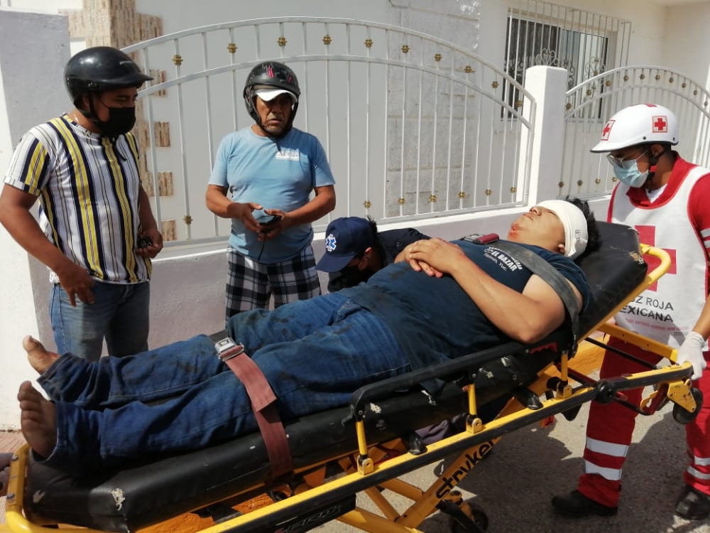 El sujeto terminó hospitalizado El sujeto terminó hospitalizado