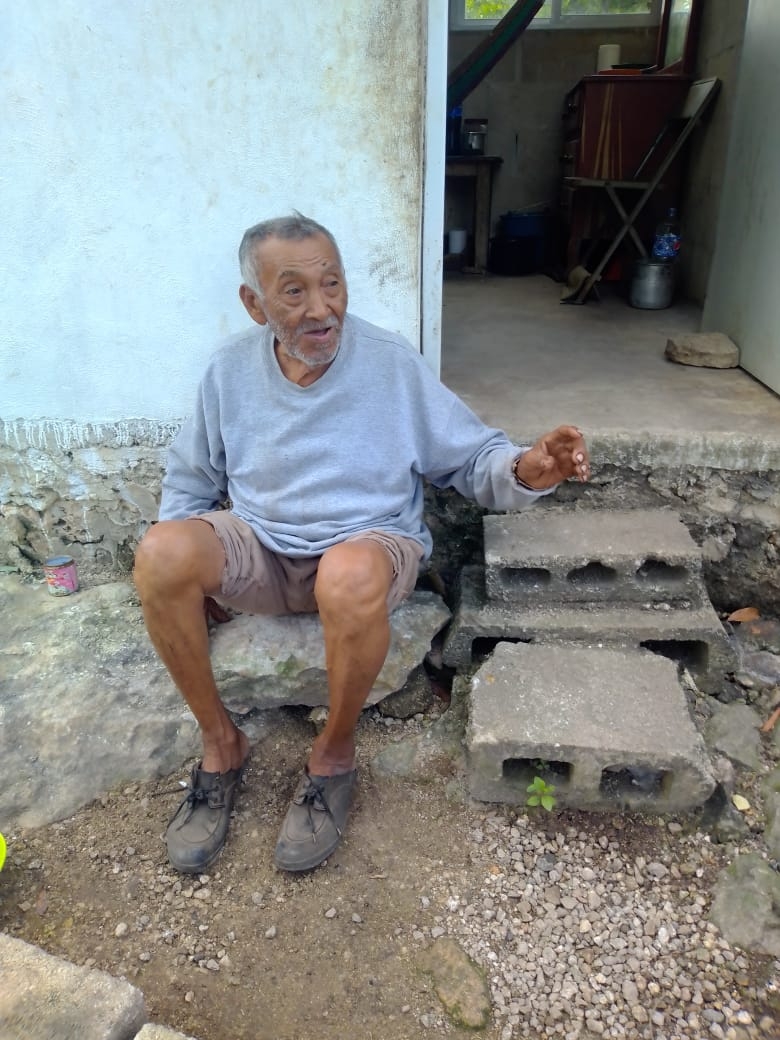 Felipe Pech Madera es viudo y vive en casa de su hijo en Izamal Felipe Pech Madera es viudo y vive en casa de su hijo en Izamal