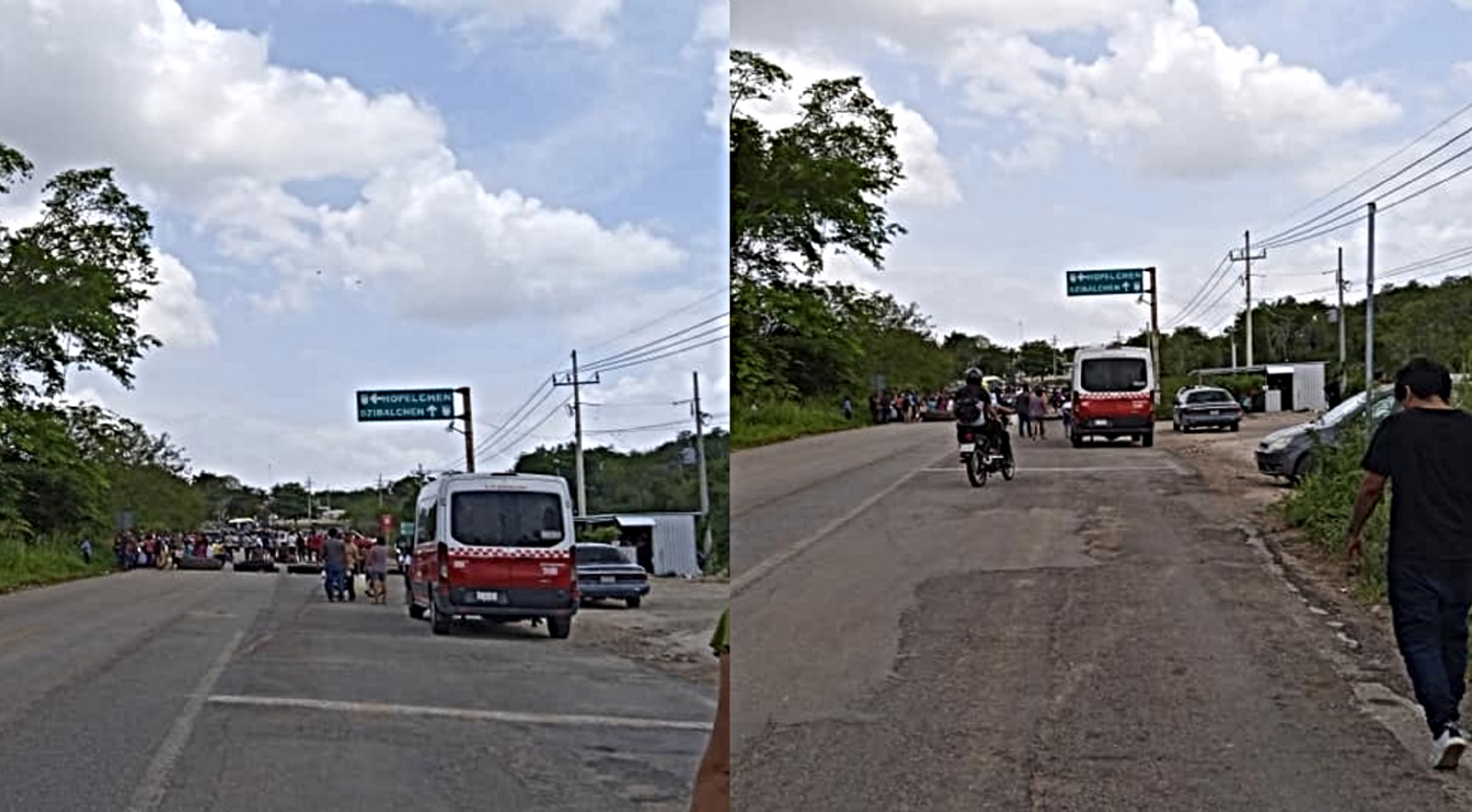 La carretera Campeche-Hopelchén es bloqueada por más de 300 campesinos