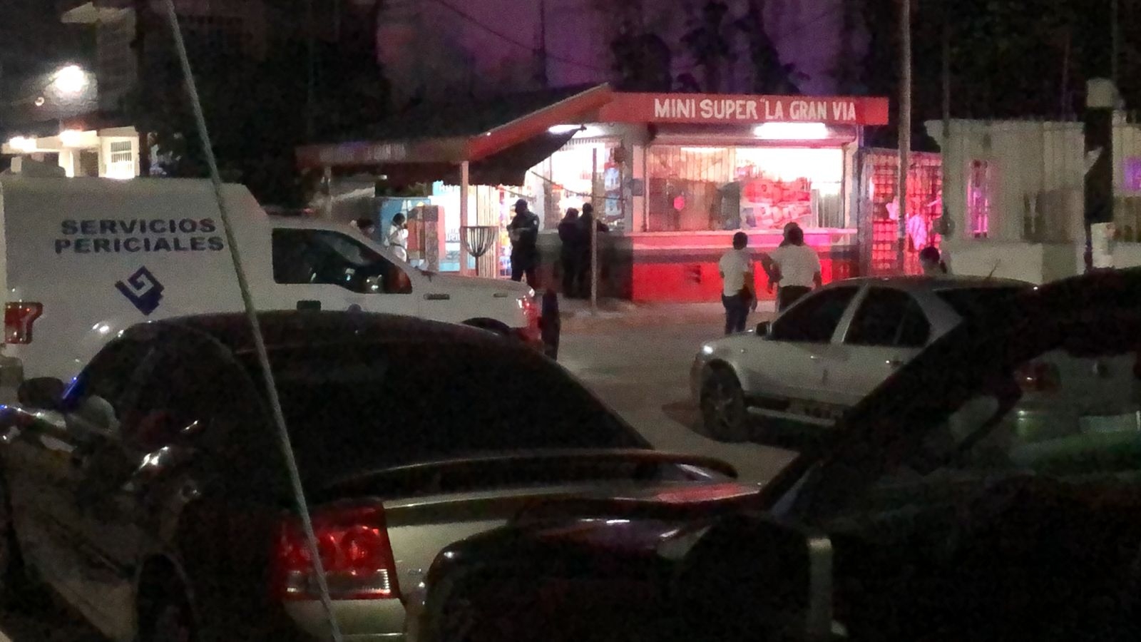 Los servicios periciales llegaron a la zona del ataque Los servicios periciales llegaron a la zona del ataque