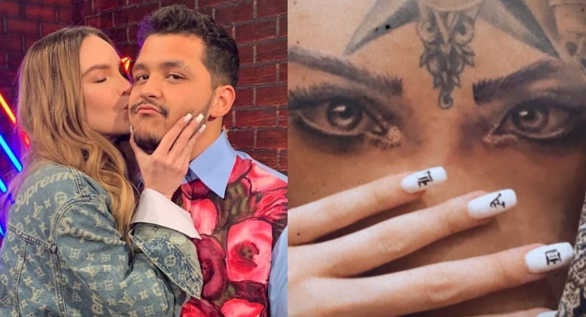 Los tatuajes que se hizo Nodal en honor a Belinda han sido cubiertos en su totalidad