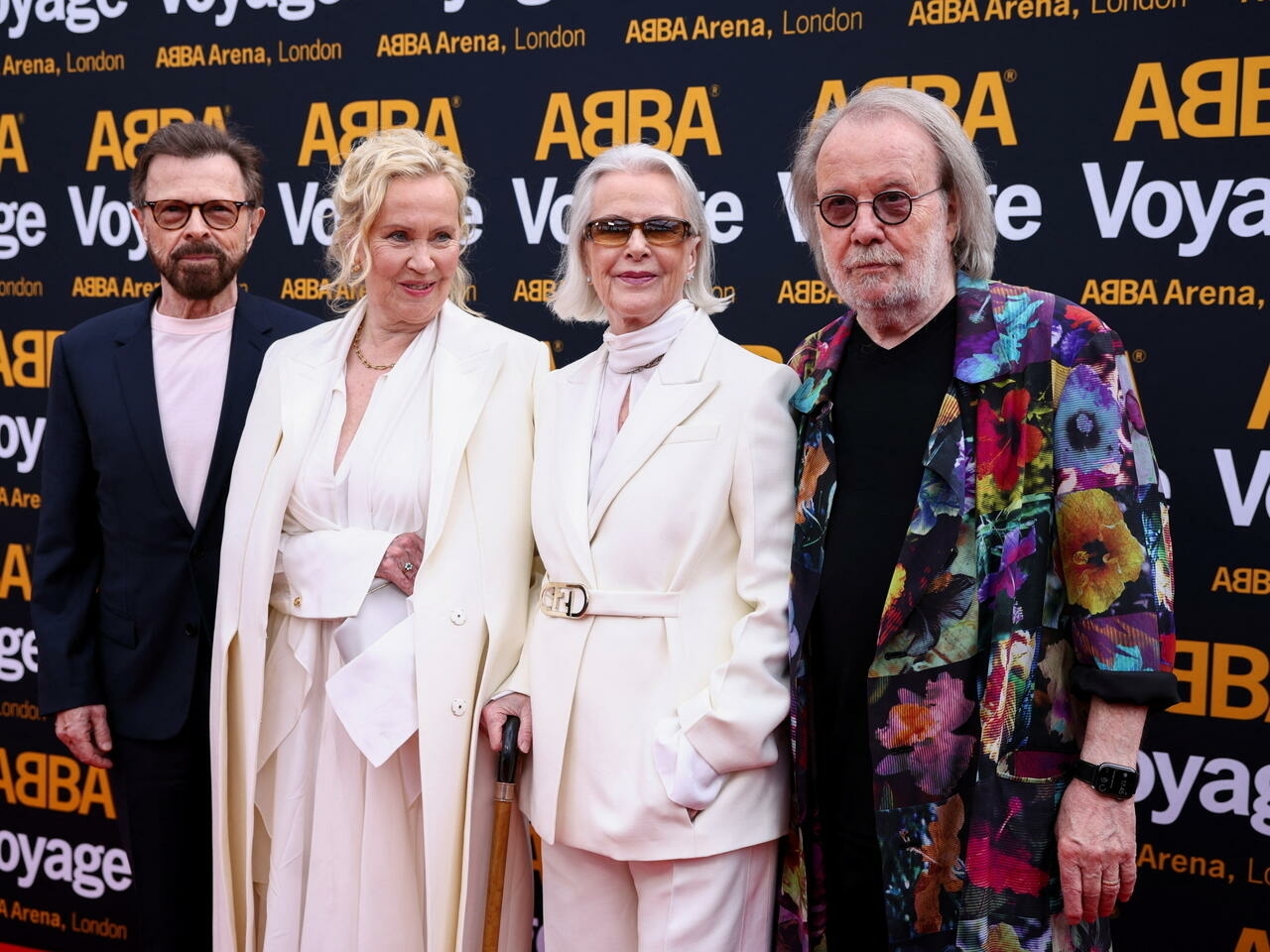 Los cuatro miembros de ABBA se reunieron para la premier de 'ABBA Voyage', su concierto innovador realizado en Londres, Inglaterra Los cuatro miembros de ABBA se reunieron para la premier de 'ABBA Voyage', su concierto innovador realizado en Londres, Inglaterra