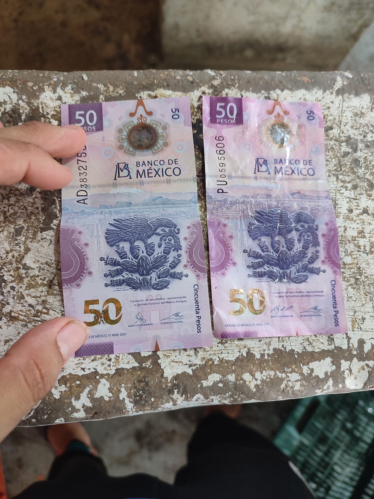 En la publicación se observa claramente la diferencia de los billetes En la publicación se observa claramente la diferencia de los billetes