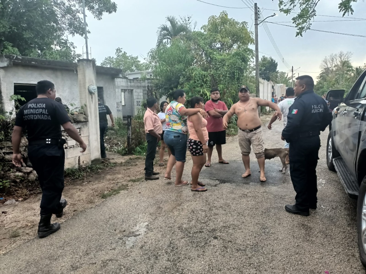 Los vecinos apedrearon la casa del responsable de disturbios en Tizimín