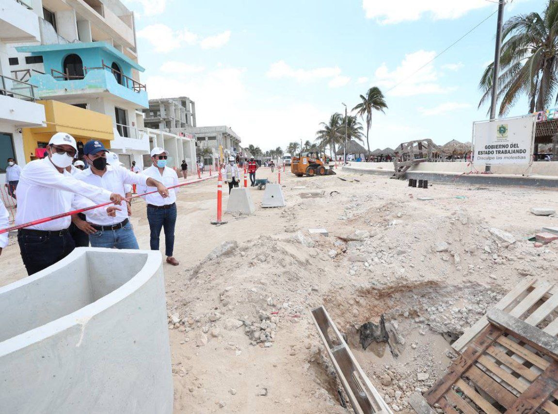 La tercera etapa del Malecón de Progreso abarca de la calle 60 a la 70
