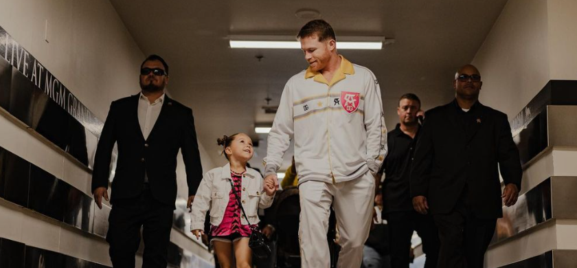 La hija de el Canelo Álvarez aprovechó su oportunidad para defenderlo de Dmitry Bivol