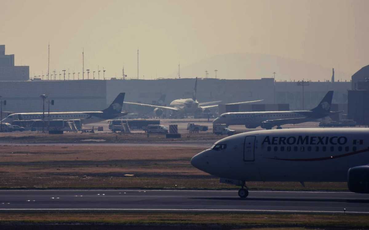 Cierran pista del AICM tras incidente que tuvo un avión con sus frenos