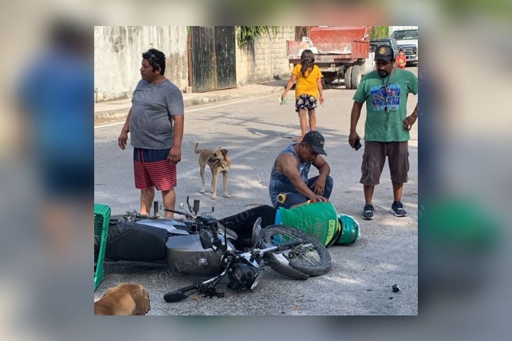 El lesionado terminó en el Hospital General de Playa del Carmen luego del accidente registrado en el destino de la Riviera Maya