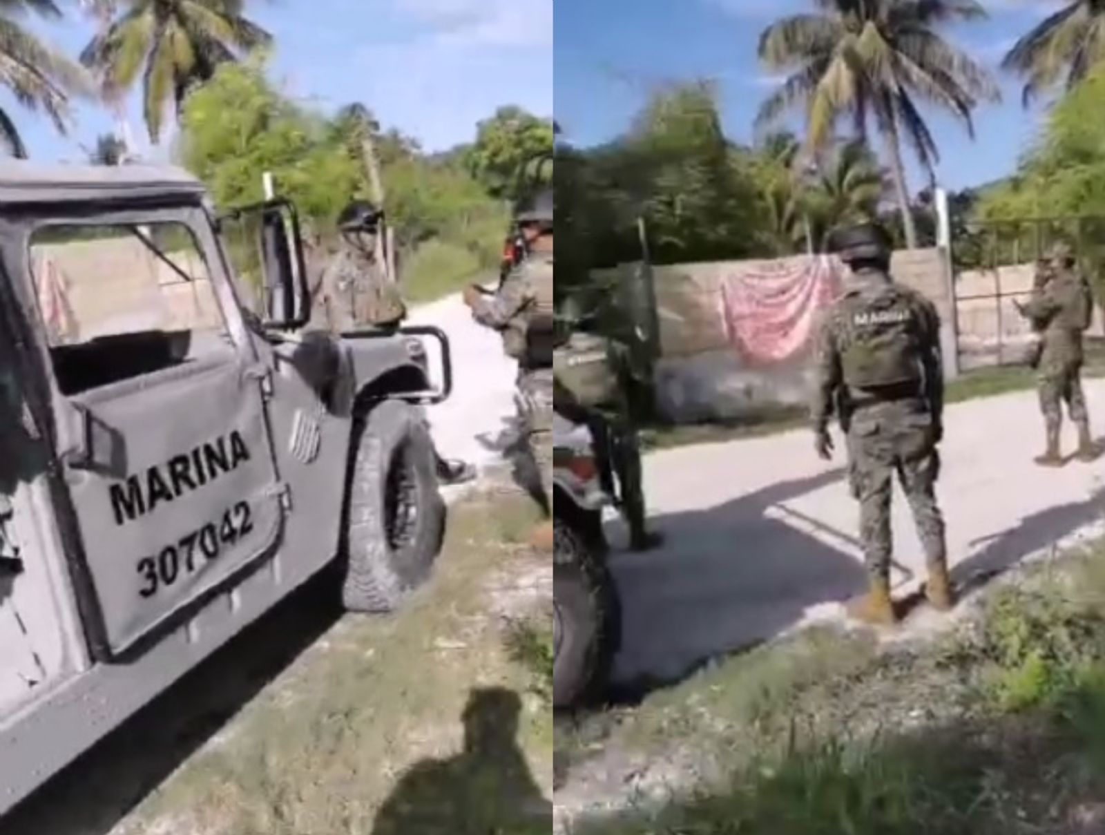 Este letrero aparece en menos de 48 horas del homicidio de un hombre identificado como Sebastián de 36 años de edad de origen colombiano