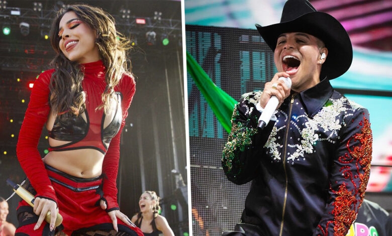 Danna Paola y Eduin Caz estarían juntos por un proyecto que tienen entre manos dentro de la música