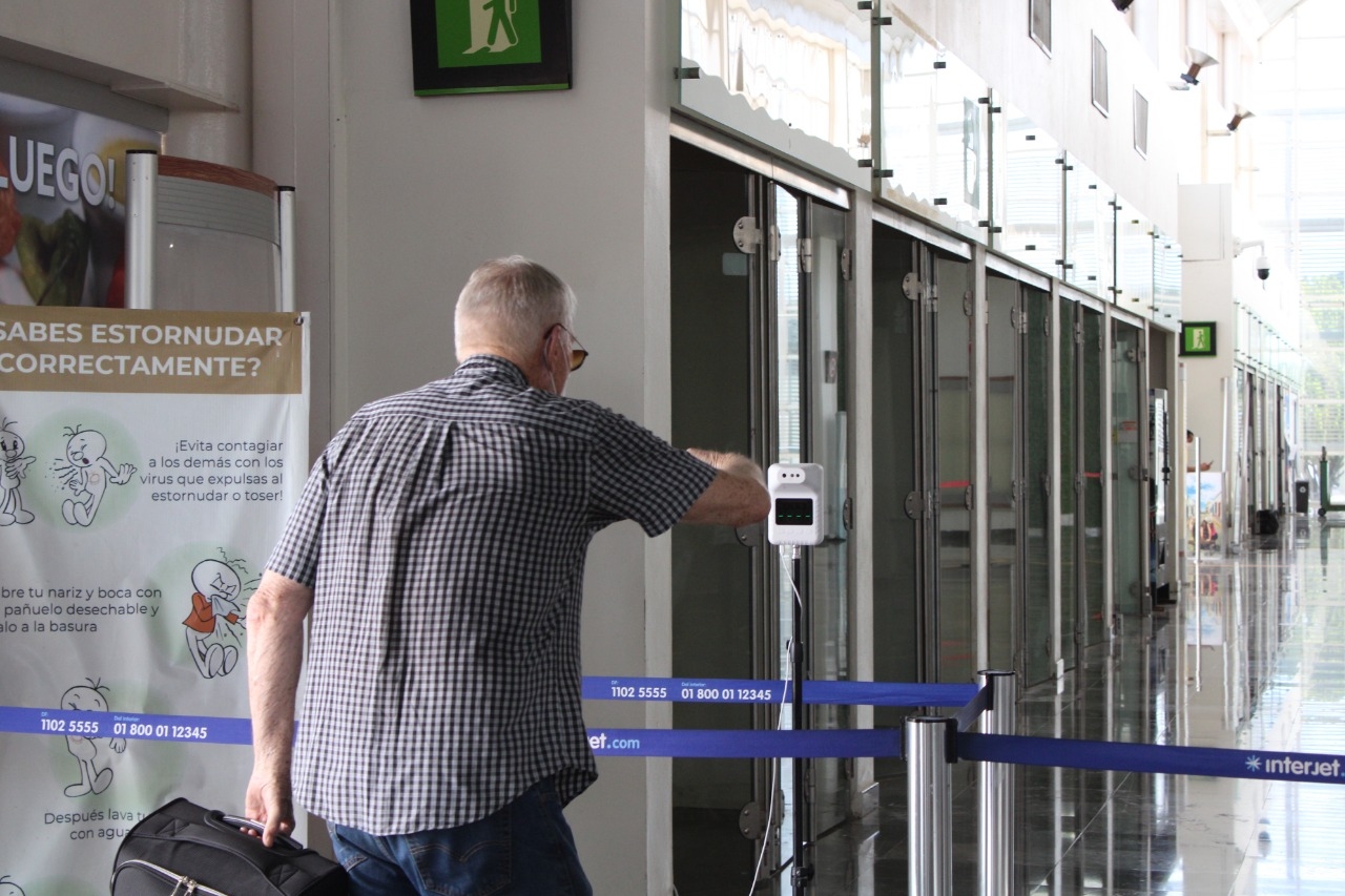 La toma de temperatura al ingresar al aeropuerto de Campeche regresará a aplicarse