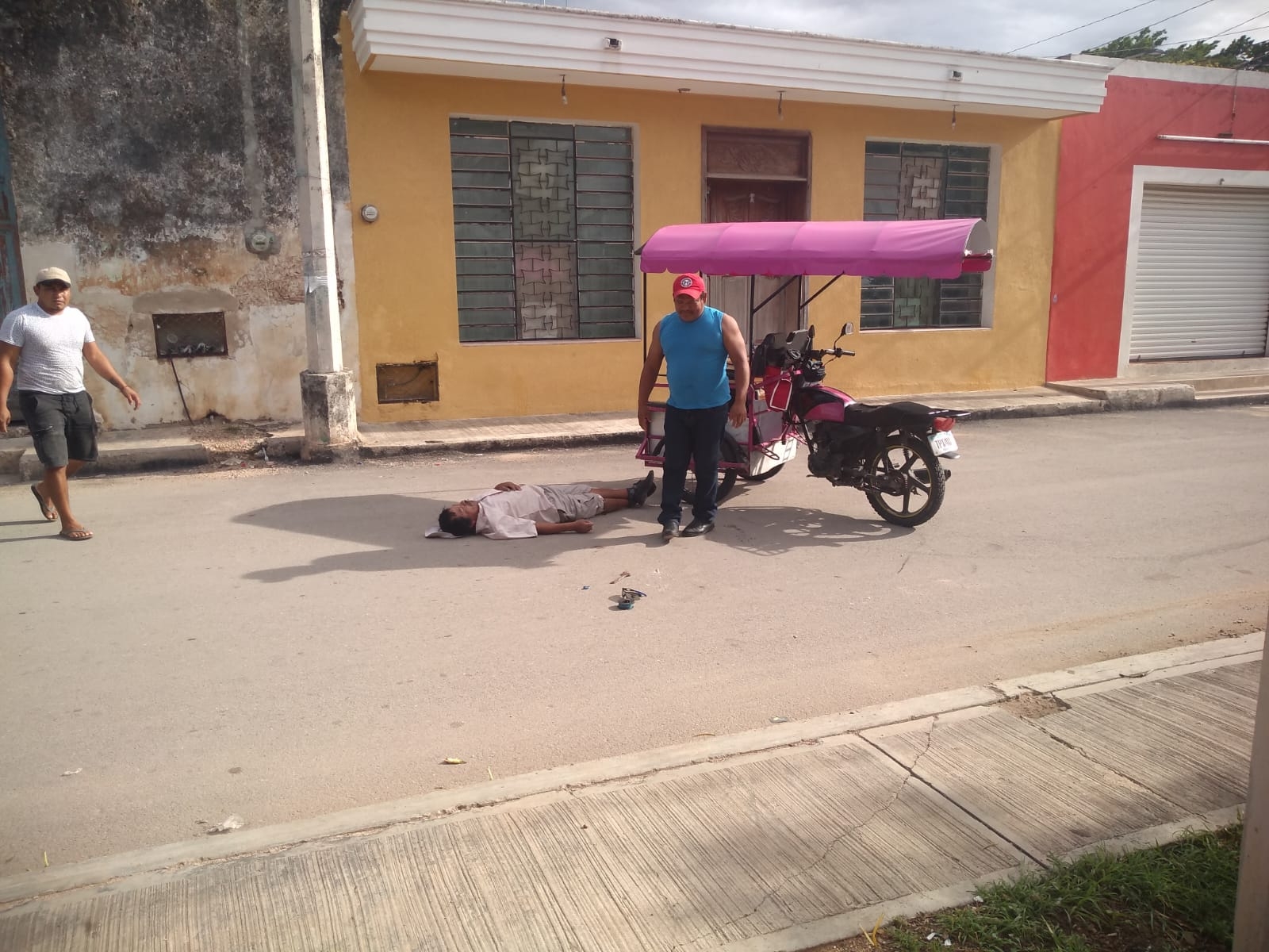 Un sujeto fue atropellado en Chocholá por un mototaxi