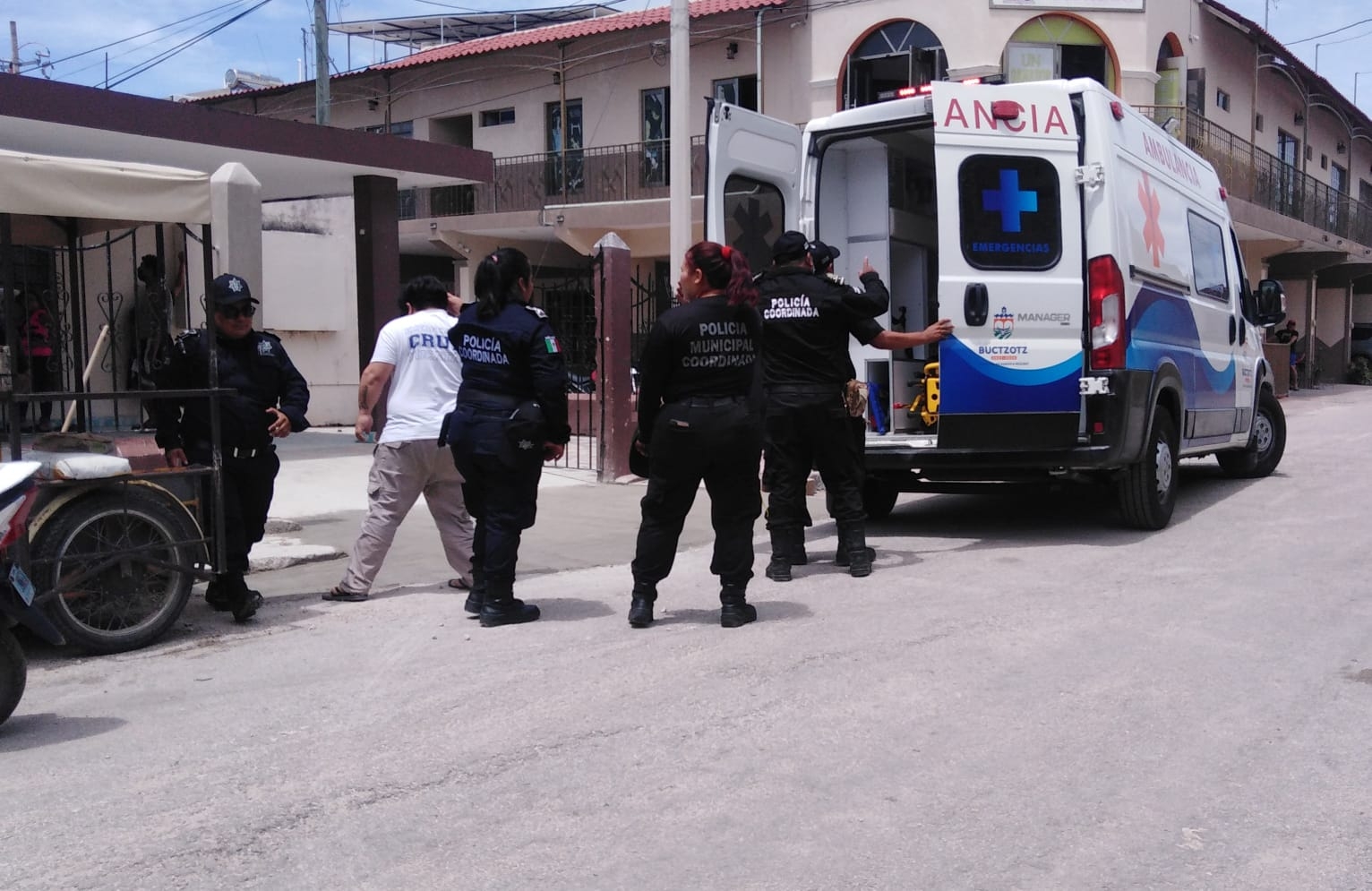 El joven herido en Buctzotz fue trasladado a un hospital de Tizimín