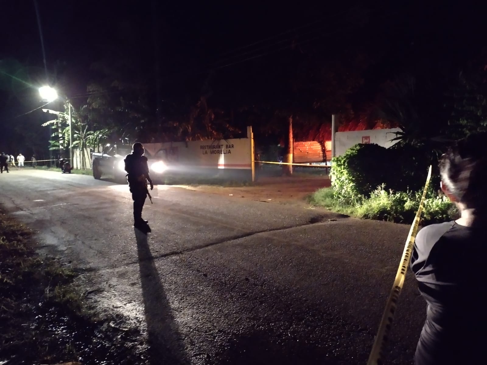 El lugar fue resguardado por elementos estatales y federales