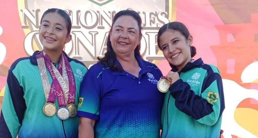 Emma Montejo y Constanza Sansores obvutieron 2 y una medalla respectivamente