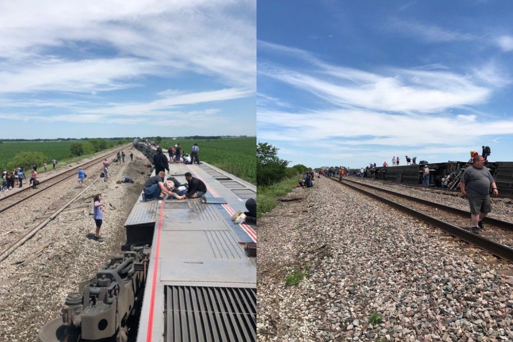 Se descarrila un tren de pasajeros en Missouri; iban más de 200 personas: VIDEO
