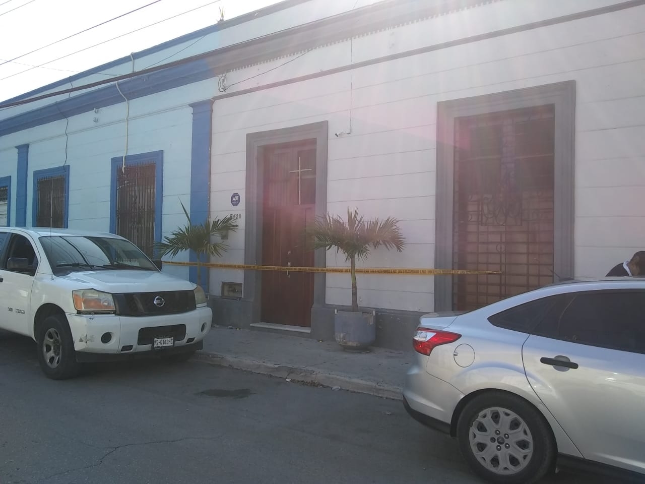 El lugar fue resguardado por las autoridades de  la Secretaría de Seguridad Pública