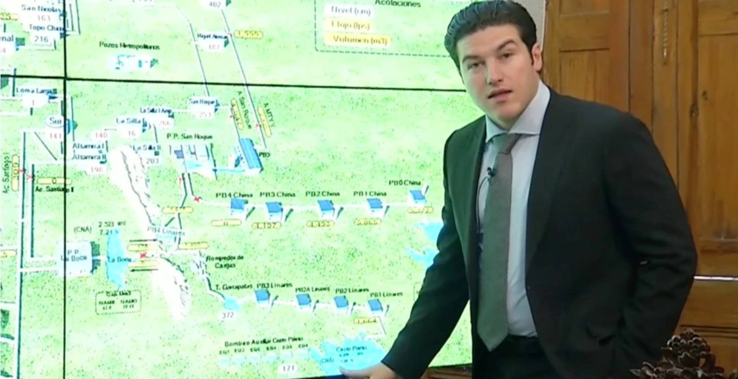 Samuel García confía en Tláloc para resolver la crisis del agua en NL