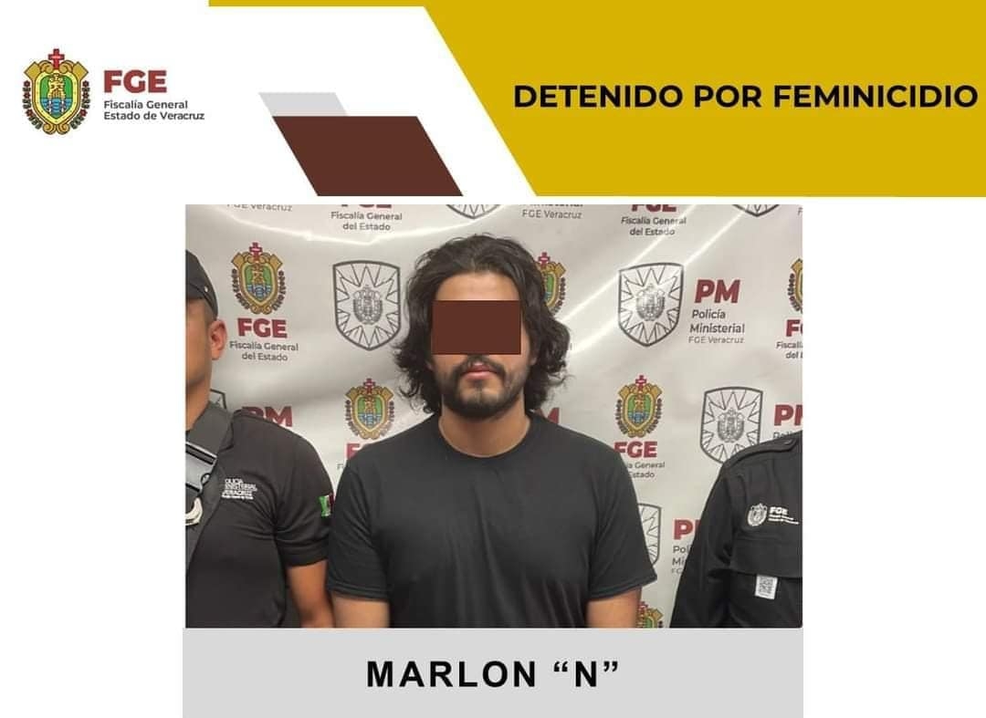 Maron "N" fue detenido al ser acusado por feminicidio. Foto: FGE Maron "N" fue detenido al ser acusado por feminicidio. Foto: FGE