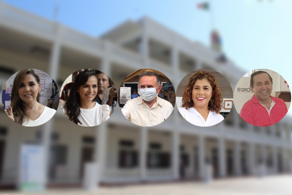 Los cinco contendientes por la titularidad del Poder Ejecutivo de Quintana Roo se decidirá este 5 de junio mediante las elecciones Los cinco contendientes por la titularidad del Poder Ejecutivo de Quintana Roo se decidirá este 5 de junio mediante las elecciones