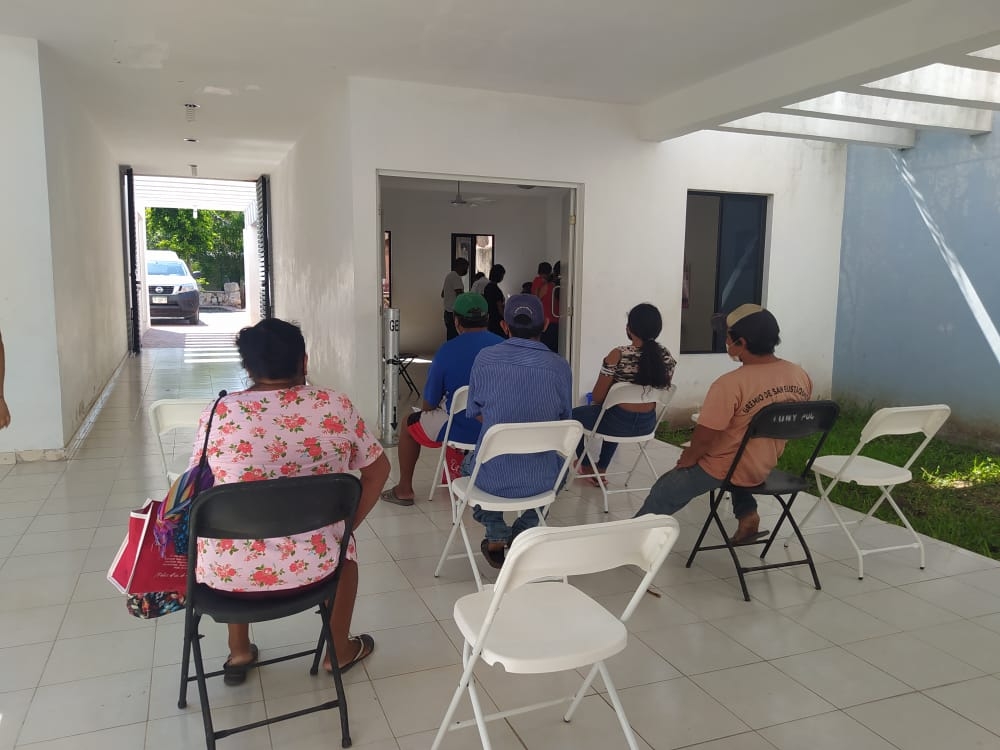 Hubo buena participación en el módulo de atención ciudadana del INE en Chocholá