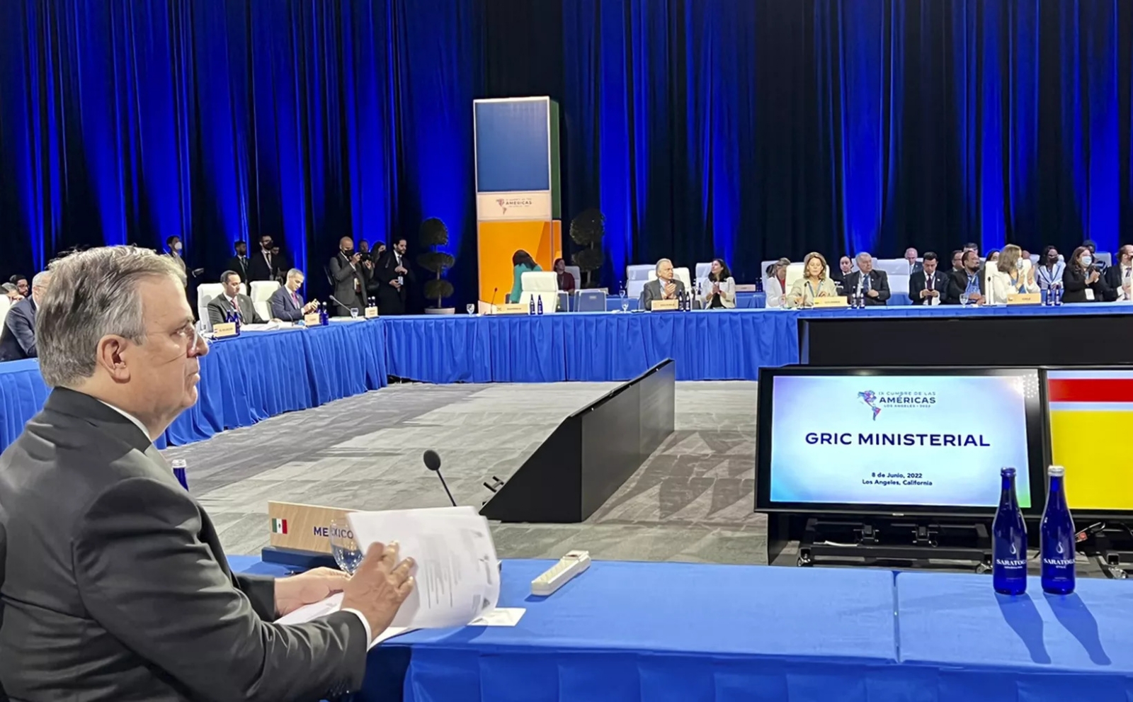 Ebrard exhortó a realizar un cambio de relaciones que sea conveniente para las Américas. Foto: Especial Ebrard exhortó a realizar un cambio de relaciones que sea conveniente para las Américas. Foto: Especial