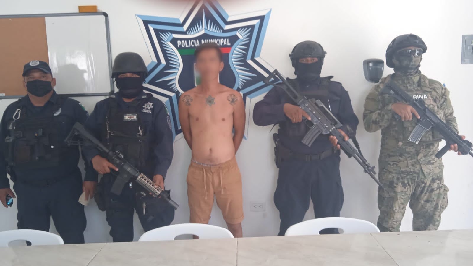 El detenido fue capturado en Tulum en un operativo conjunto El detenido fue capturado en Tulum en un operativo conjunto