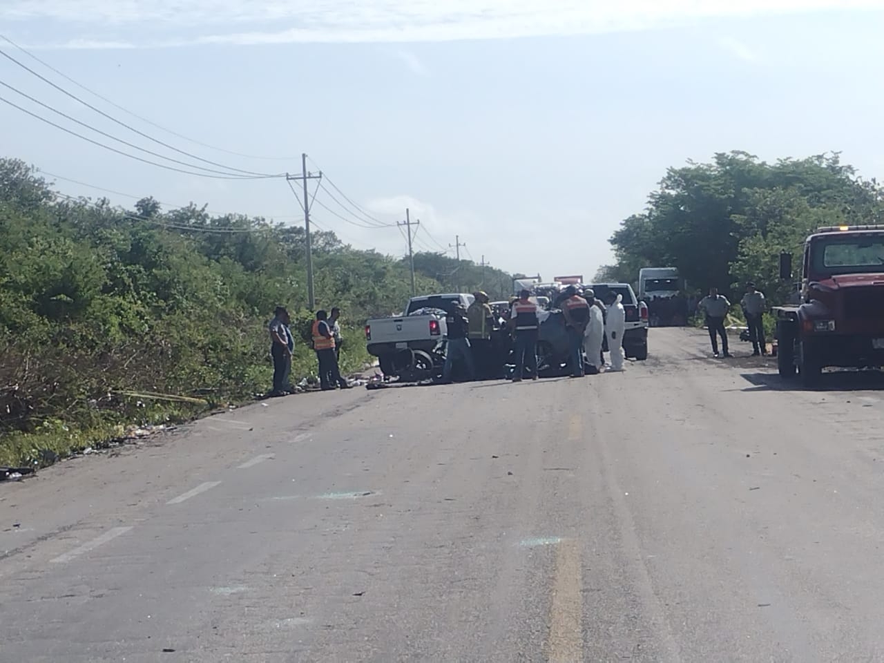 El tráiler provocó la muerte de una pareja que iba en el auto que impactó. Foto: Pedro Díaz Rivero El tráiler provocó la muerte de una pareja que iba en el auto que impactó. Foto: Pedro Díaz Rivero