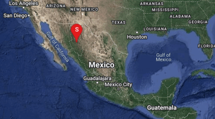 Este martes a las 8:43 horas se registró un sismo en Chihuahua con magnitud preliminar de  grados