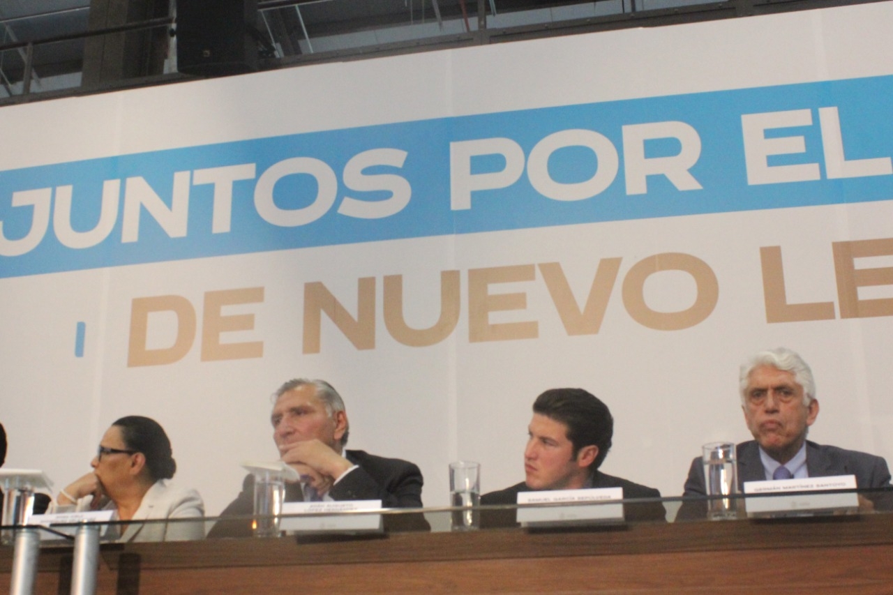 Adán Augusto López confirmó los trabajos para hacerle frente a la crisis de agua en Nuevo León. Foto: Cortesía Adán Augusto López confirmó los trabajos para hacerle frente a la crisis de agua en Nuevo León. Foto: Cortesía