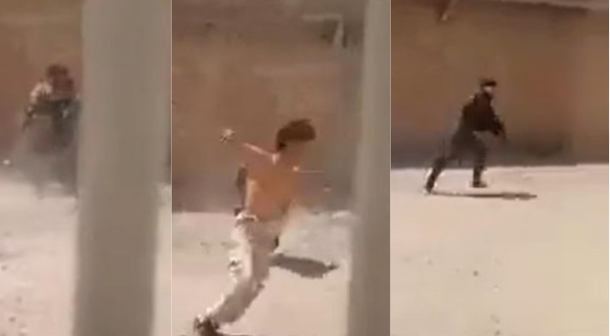 EL joven intentó huir de los policías, pero fue detenido a tiros. Foto: Especial