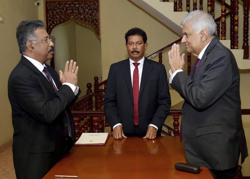 El Primer Ministro tomó protesta como Presidente interino de Sri Lanka. Foto: AP El Primer Ministro tomó protesta como Presidente interino de Sri Lanka. Foto: AP