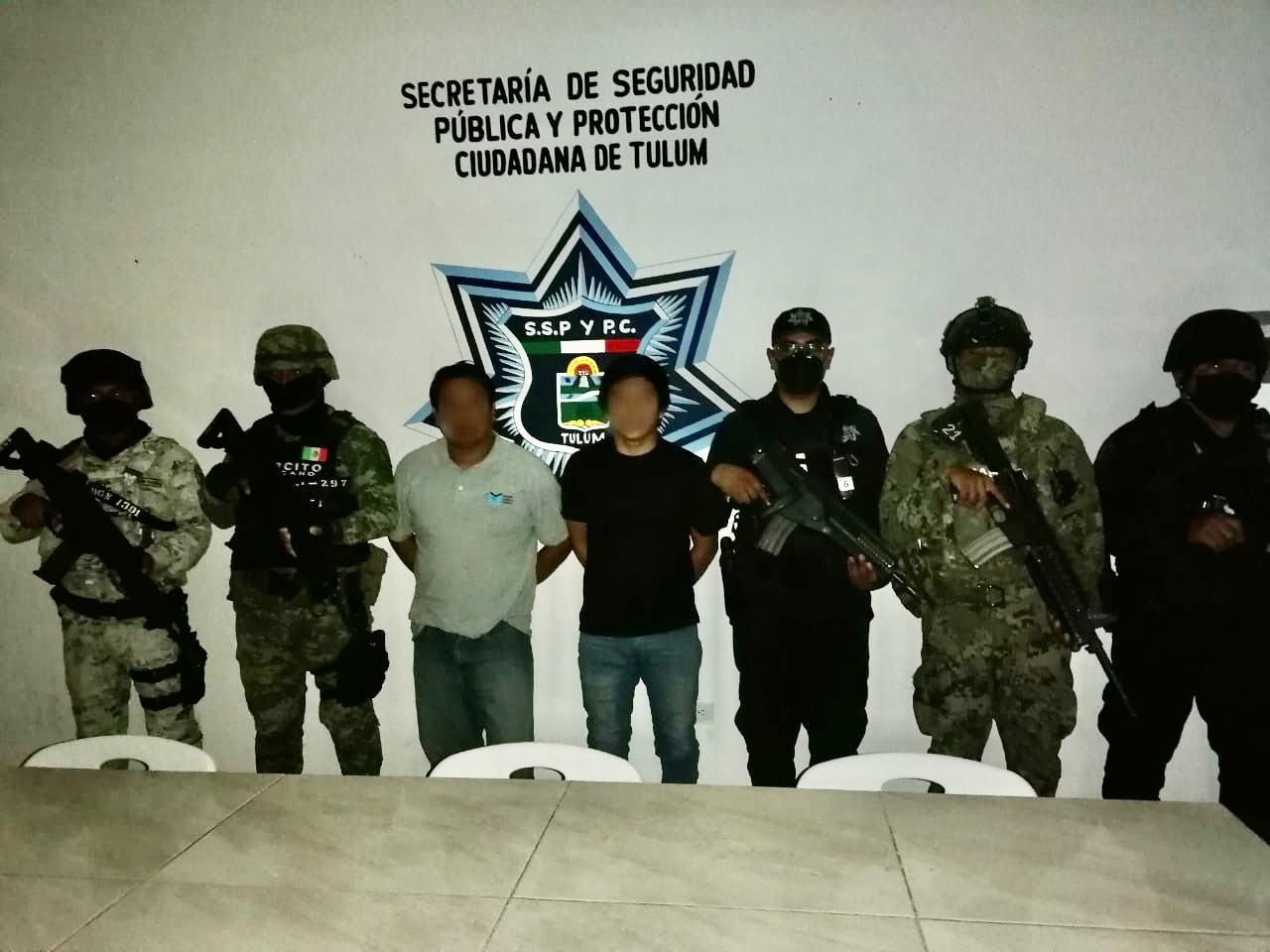 Los detenidos fueron puestos a disposición de la Fiscalía General de Quintana Roo en Tulum para definir su situación legal Los detenidos fueron puestos a disposición de la Fiscalía General de Quintana Roo en Tulum para definir su situación legal