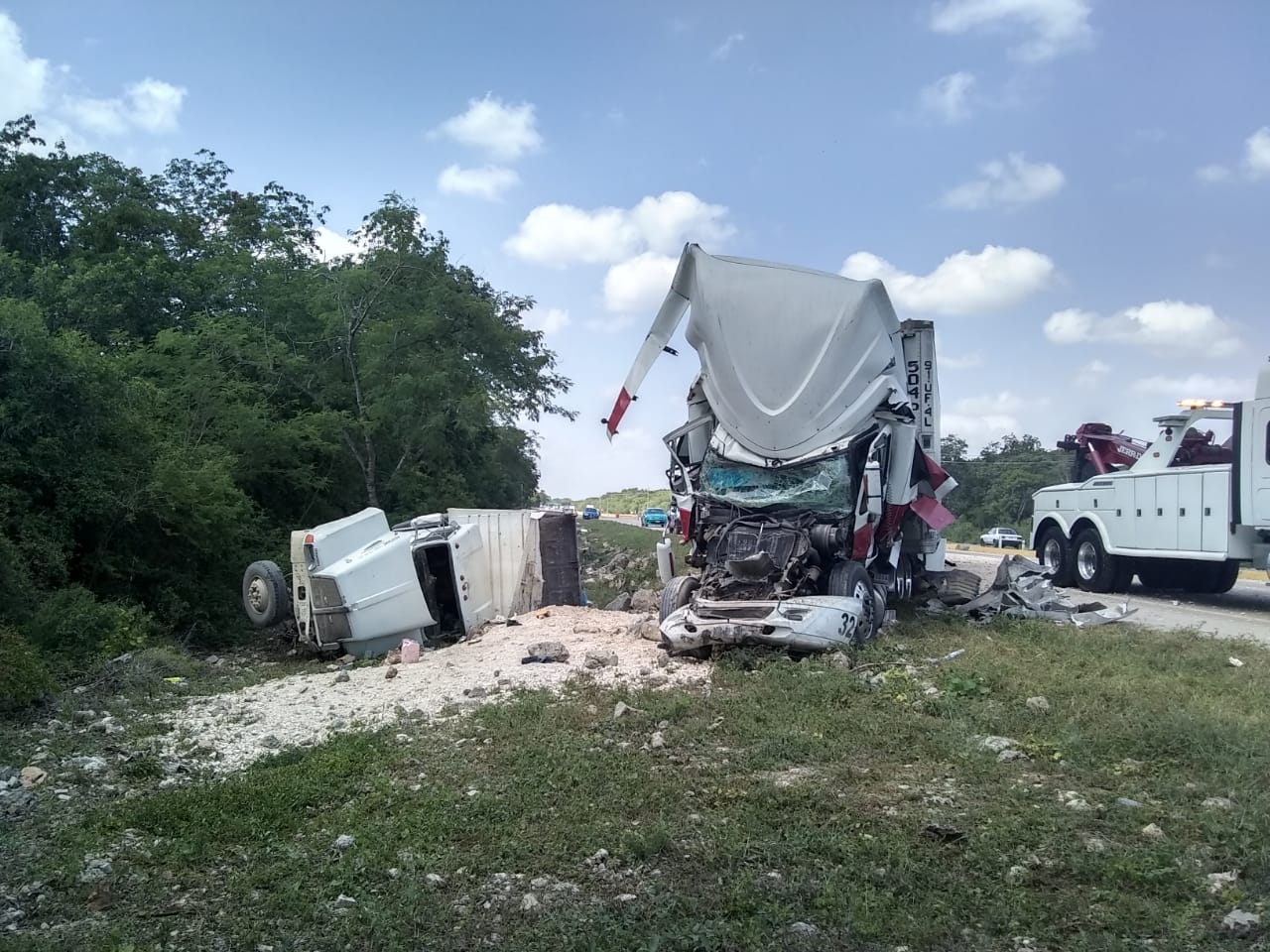 A pesar de lo aparatoso del accidente, no hubo lesionados de gravedad
