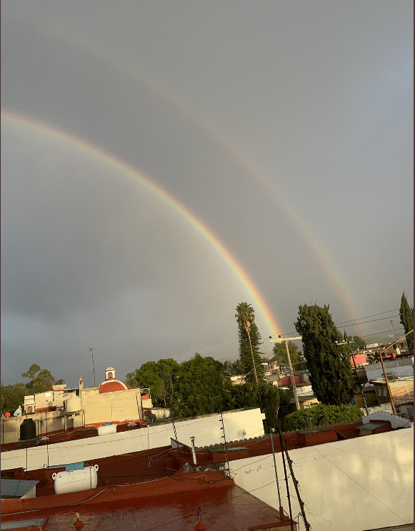 Las lluvias provocaron un impresionante arcoíris doble visible en varios puntos de la Ciudad de México Las lluvias provocaron un impresionante arcoíris doble visible en varios puntos de la Ciudad de México