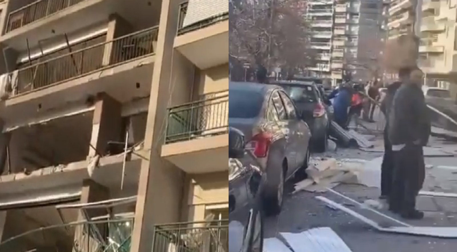 La explosión dejó varios daños en el edificio, así como en otros departamentos aledaños