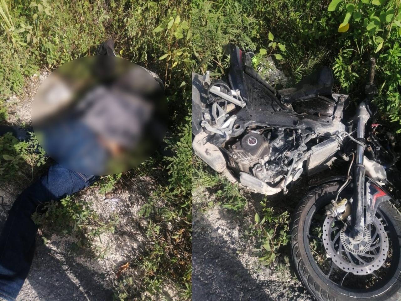 El cuerpo del joven motociclista fue llevado al Servicio Médico Forense en Cancún El cuerpo del joven motociclista fue llevado al Servicio Médico Forense en Cancún