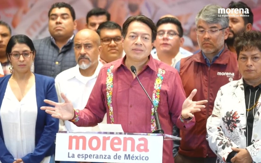 Mario Delgado presentó a los posibles candidatos para Gobernador del Edomex. Foto: Captura de pantalla
