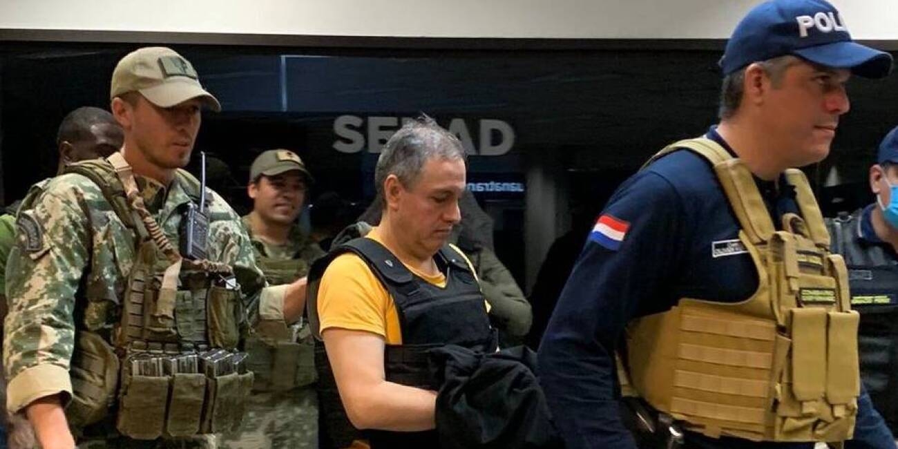 El narcopiloto fue detenido desde marzo de 2021 en Paraguay. Foto: AFP