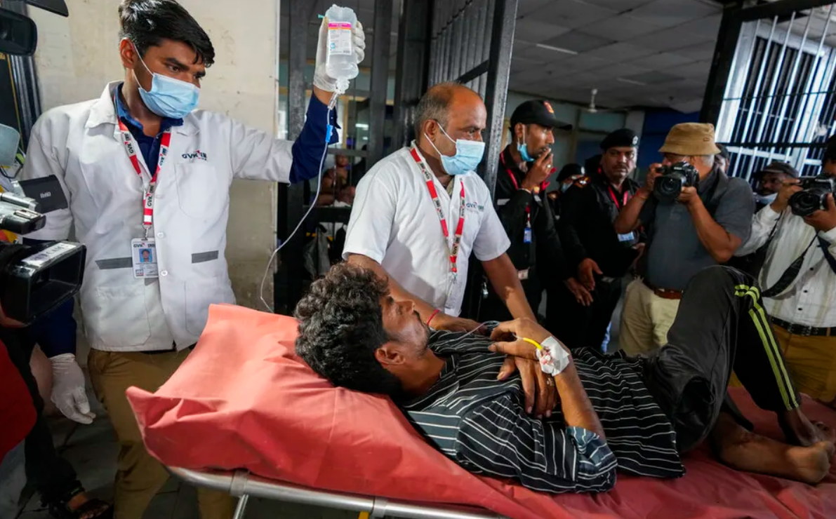 La Policía india detalló que 30 personas más están hospitalizadas en estado grave