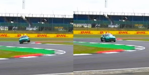 El auto mostró sus habilidades para tomar las curvas. Foto: Especial El auto mostró sus habilidades para tomar las curvas. Foto: Especial