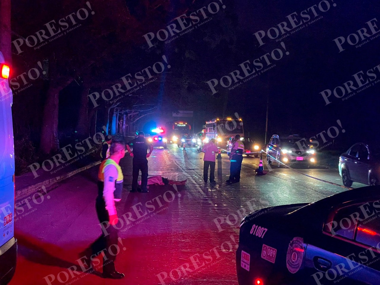 La persona quedó tendida en el asfalto. Foto: Por Esto!