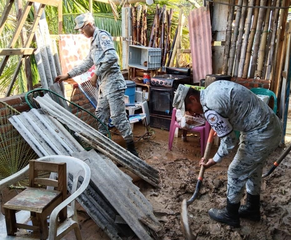 Refuerza Guardia Nacional Plan GN-A por el paso el huracán Bonnie en Oaxaca