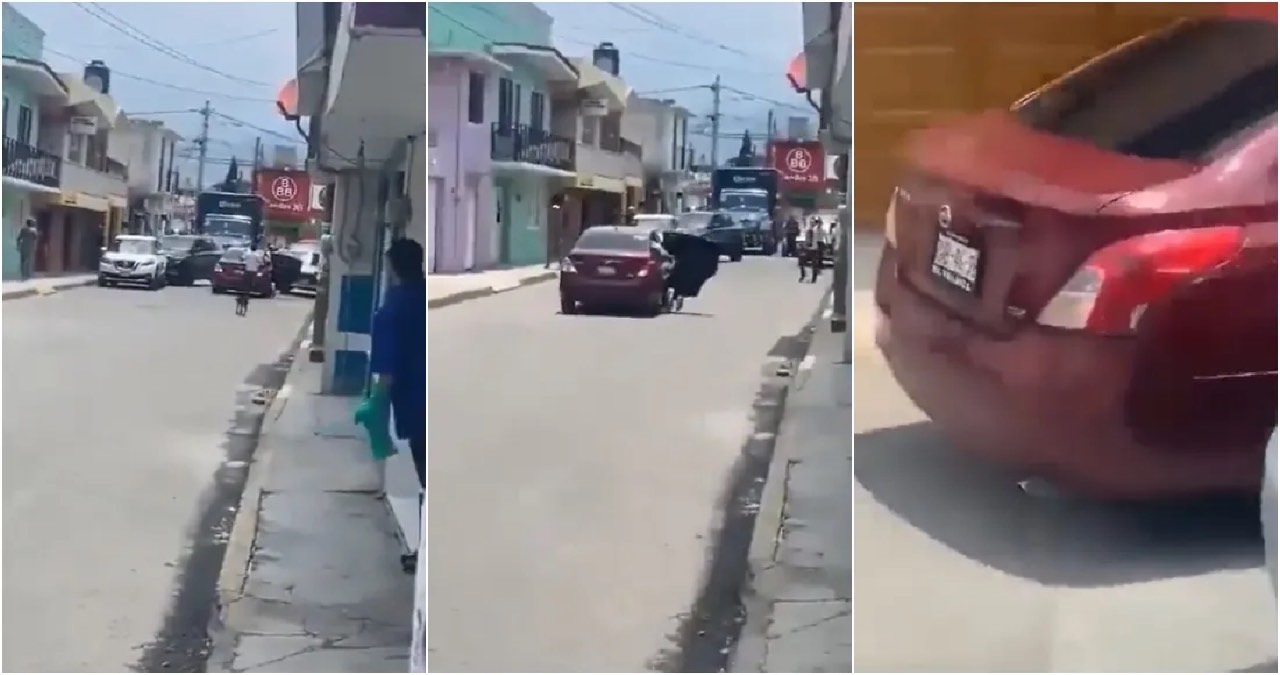 Sujeto de lanza de vehículo en movimiento cuanto intentaban secuestrarlo en el Estado de México