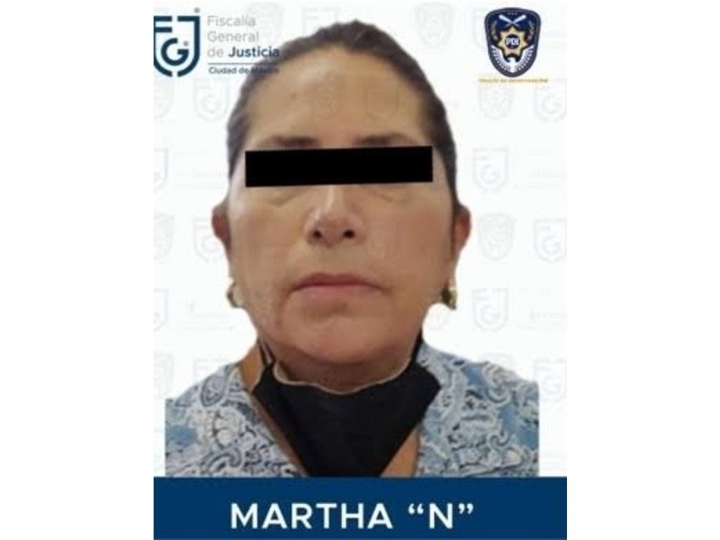 Martha "N" está acusada de desaparición forzada de Karen Itzel. Foto: FGJ Martha "N" está acusada de desaparición forzada de Karen Itzel. Foto: FGJ