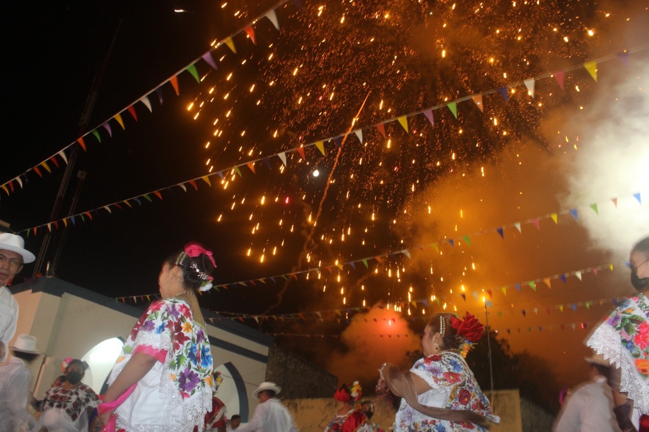 Las celebración se vio muy animada debido a que no se había llevado a cabo en dos años. Foto: Isai Dzul