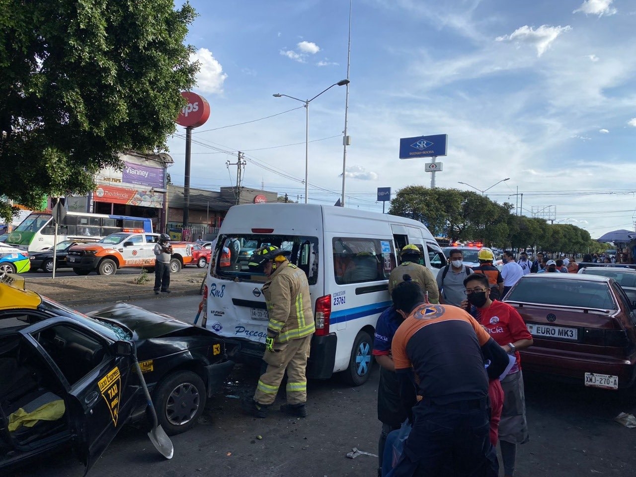 Una carambola deja 50 lesionados al norte de la ciudad de Puebla Una carambola deja 50 lesionados al norte de la ciudad de Puebla