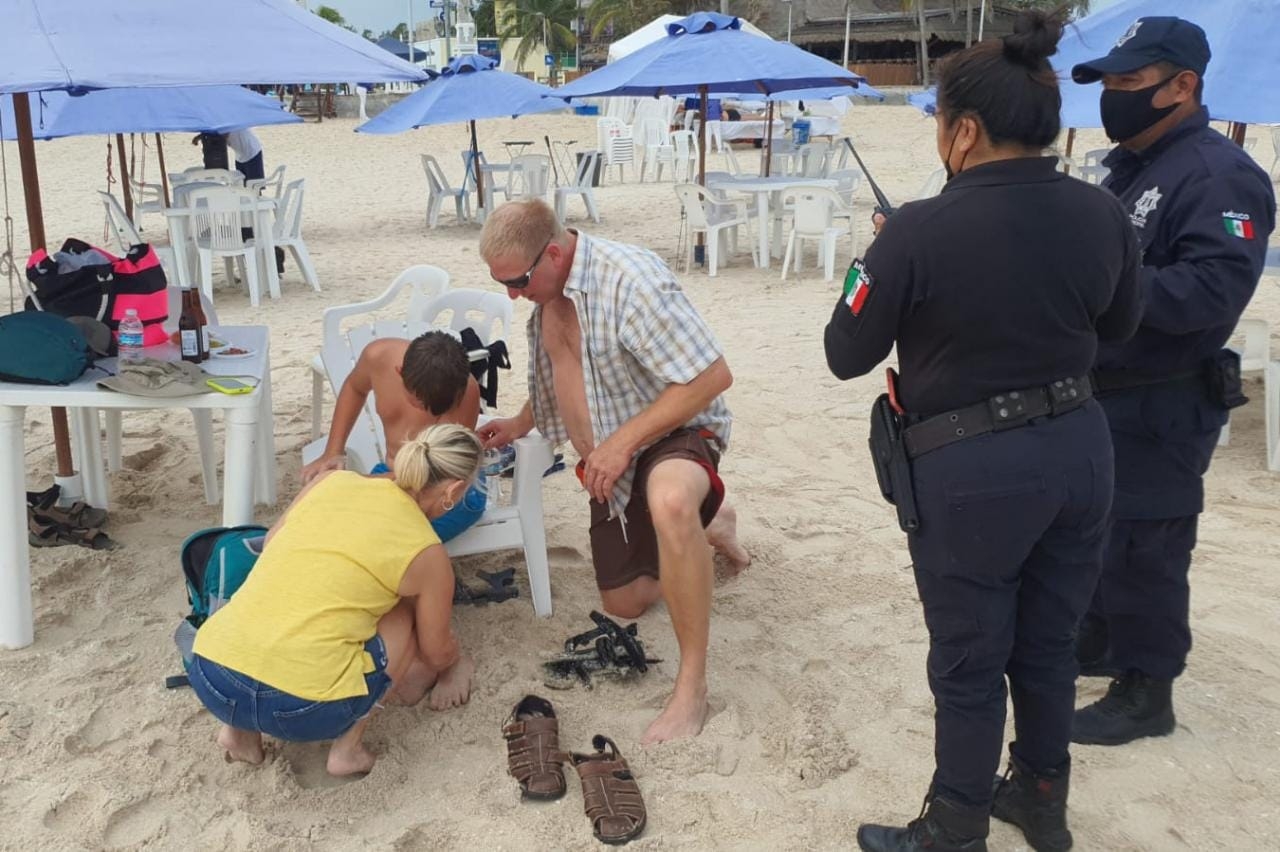 Turistas del crucero 'Carnival Breeze' son atacados por rayas en la playa de Progreso: EN VIVO